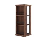 FAJNUZI2024 Étagère Étagère de Rangement Mobile Vintage à Multiples facettes, présentoir Magazines autoportant en Bois Bibliothèque