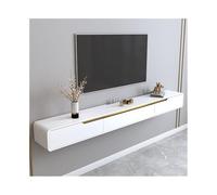 FAJNUZI2024 Meuble TV Suspendu Meuble TV Flottant, Meuble Suspendu Mural Minimaliste, Support de Rangement Flottant de Petite Taille for Salon. Meuble TV Mural(Blanc,Petit)