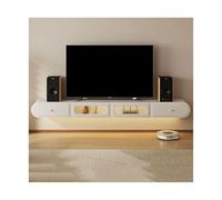 FAJNUZI2024 Meuble TV Suspendu Meuble TV Flottant Ultra Fin, Meuble TV Suspendu, Centre de Divertissement, Console multimédia, étagère Murale, Armoire de Console multimédia Meuble TV Mural