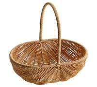 FAJNUZI2024 Panier à fruits Paniers de rangement tissés, service collations, magasin légumes, conteneur fruits en jonc mer, panier cueillette , stockage pain collation Étagère murale