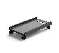 FAJNUZI2024 Support PC Support de processeur Mobile Support de processeur Mobile réglable avec 4 roulettes Support d'accessoires de Bureau en matériau ABS for Le Bureau à Domicile Support Tour PC