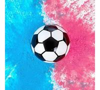 FaJoek gender reveal Football avec Poudre, Ballon de Foot Révélateur de Genre Fille ou Garçon, Kit de Fête de Révélation de Genre