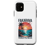 Fakarava Polynésie Française, Fun Tropical Ocean Sunset Coque pour iPhone 11
