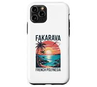 Fakarava Polynésie Française, Fun Tropical Ocean Sunset Coque pour iPhone 11 Pro
