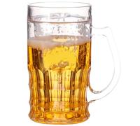 Fake Beer Mug, Funny Water Cup, 15 ounces Compact Dishwasher-Safe Prank Cup, Sturdy Creative Prank Toy, Realistic Novelty Glass for Parties, Barbecues, Holidays & Gag Gift