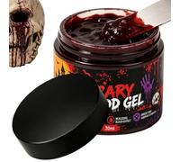 Fake Blood 30ml Realistic, Halloween Horror Makeup, Scary Liquid Blood | Costume Cosplay, Vampire Stage Makeup Accessory for Adults Kids Clothes Dress Up Party Theatre Film Special Effect Use