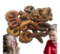 Fake Caca - Ensemble De 15 Jouets De Simulation De Caca Flottants | Jouets Réalistes Pour Blagues Pratiques | Accessoires Gag Pour Fournitures De Fête D'Halloween, Farces Du Poisson D'avril, Cadeaux G