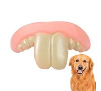 Fake Dog Teeth - Silicone 35g | Funny Pet Toy Teeth, Interactive Dog Chew Toy, Mental Stimulation Play Accessory, Durable Silicone Pet Training Toys For Indoor Outdoor Travel Use | Pets Entertainment