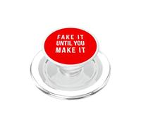 Fake It Until You Make It Rouge PopSockets PopGrip pour MagSafe