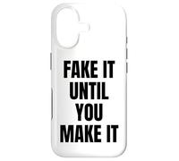 Fake It Until You Make It Sign Im Pretending to Work Boss Coque pour iPhone 17