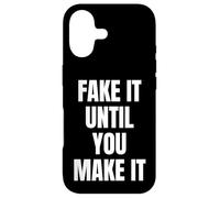 Fake It Until You Make It Sign Im Pretending to Work Boss Coque pour iPhone 17