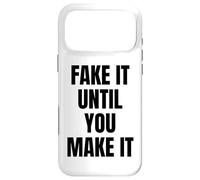 Fake It Until You Make It Sign Im Pretending to Work Boss Coque pour iPhone 17 Pro Max