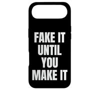 Fake It Until You Make It Sign Im Pretending to Work Boss Coque pour iPhone Air