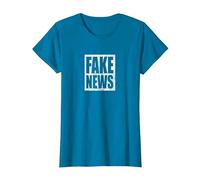 Fake News Reporter Correspondant Journaliste T-Shirt, Femme, Saphir, 3XL