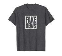 Fake News Reporter Correspondant Journaliste T-Shirt, Homme, Chiné Foncé, XL