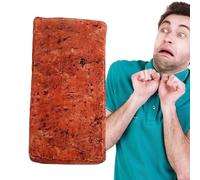 Fake Sponge Brick - 25x12.6x7cm | Fake Brick Wall Rubber Foam,Simulated Foam B́Rick Wall Rubber Cushion | Realistic F́AKE Bricks Funny Props Pillow for Halloween Christmas Magic Tricks