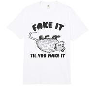 Fake Til Make It Possum Comfort Colors Adult Heavyweight T-Shirt
