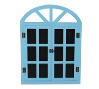 Fake Window Chalkboard Signe Black Board Signe Innovative Exquise Design Multifonctional Density Board For Home Cafe Bar (Bleu)