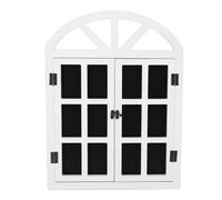Fake Window Chalkboard Signe Black Board Signe Innovative Exquise Design Multifonctional Density Board For Home Cafe Bar (Blanc)