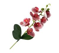 Fake1 Flowers 3-Leaf Faux Phalaenopsis Orchid Vase Decor1