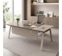 Fakednss Bureau de Direction, Bureau Executif Moderne avec Gestion des Câbles, Panneau de Confidentialité, Grand Poste de Travail pour Manager, Réception et Étude(Single Desk,71in)
