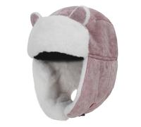 FakeFace Chapka Fourrure d’Hiver pour Enfant Bonnet de Russe Épais Chaud Mignon avec Oreillette Chapeau d'aviateur Coupe-Vent et Chaud pour Fille Garçon