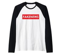 FAKENEWS Streetwear, liberté d'expression, Satire pour Les Fausses Nouvelles Manche Raglan