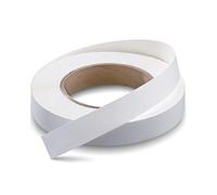 FAKILO Bande de Chant en mélamine 19mm x 16m Blanc Bande de Chant en placage préencollée Blanche pour la réparation d'armoires et la Restauration de Meubles