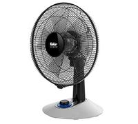 Fakir Trend VC 25N - Ventilateur de table avec oscillation à 90°, 4 niveaux et interrupteur rotatif LED, ventilateur silencieux 38 dB, ventilateur de bureau, blanc 45 W