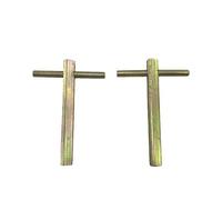 FAKKA Clé de Porte d'Ascenseur Métallique Triangulaire - Set de 2 Pièces - Pour Verrouillage, Accès d'Urgence Pompier et Entretien des Ascenseurs