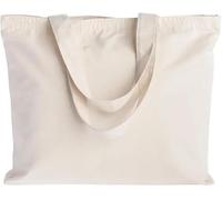 FAKKA Sac en coton à peindre non imprimé - Grand sac en tissu pour enfants 45 x 34 cm, sac en jute, alternative, sacs de courses, cadeau personnalisé, sac en lin, sac fourre-tout, sac en jute