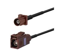 Fakra Adaptateur d'antenne de voiture type F mâle vers femelle Marron 1 m