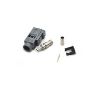Fakra Cables Car Head Unit Fakra G Female Grey Crimp Solder Connector pour RG316 RG174 Câble