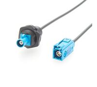 FAKRA Connecteur Montage sur panneau Câble FAKRA Z Droit Cloison Montage sur Panneau Avant Fiche à FAKRA Z Droite Jack RF Câble d'extension coaxial 50Ω (0,25 m)