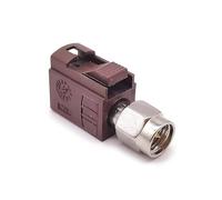 Fakra Femelle vers SMA mâle Adaptateur de Voiture connecteur Radio pour Montage sur Panneau RF pour véhicules Automobiles (F Code)