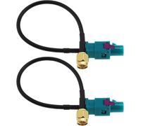 Fakra Z to SMA Male Universal Antenna Adapter Cable for GSM GPS DAB TV Car Accessories 6 Inch 2 Pack