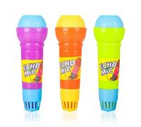 Falafoty Lot de 3 microphones écologiques pour enfants pour chant, amplificateur de voix simulé, jouet, modèle de jouet musical, microphone rétro écologique pour garçons et filles