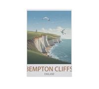 Falaises de Bempton, Angleterre，Adultes Puzzle 1000 Pièces pour Adolescents Adultes Jeux De Casse-tête Amusants Puzzle en Papier（38x26cm）-AN73
