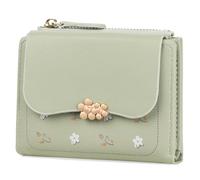 FALAN MULE Portefeuille Femme en Cuir PU Porte Monnaie Femme Petit Format Porte Feuilles pour Femme avec 8 Porte Carte, Porte-Feuille Femmes Zippé Pochette à Monnaie