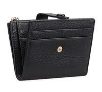 FALAN MULE Portefeuille Femme Porte Carte de Credit Cuir avec RFID Blocage Portefeuille Slim Porte-Monnaie Monnaie Femmes Portefeuille A04 Noir