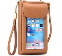 FALAN MULE Sac À Main Téléphone Portable Femme Sac À Ecran Tactile Cuir PU Pochette Portefeuille Femme en 6,7" RFID Blocage Pochette