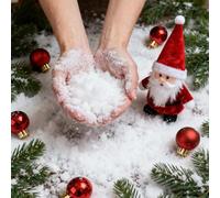 Falaquer Neige Artificielle de Noël 200g - Fausse Neige Scintillante & Poudre Ultra Fine | Décoration de Noël | Créez Un Paysage Hivernal Magique, Idéal pour Sapin de Noël, Village & Loisirs Créatifs