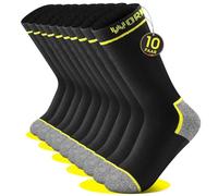 FALARY 10 Paires WORK Chaussettes Homme 39 42 Travail Noir Coton Chaussettes de Travail Homme Chaussette Homme 39-42 Randonnée Socks Chaussettes de Sport Homme Vente Flash du Jour et Soldes