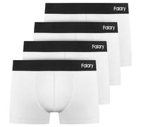 FALARY Boxer Shorts sous-vêtements pour Hommes en Coton Biologique Rétro Lot de 4