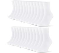 FALARY Chaussette Homme femme 35-38 Blanches Chaussette homme hiver Sport, Chaussettes Hautes Homme Chaussettes en coton (lot de 12)
