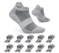 FALARY Chaussettes Basses Femme Gris 39-42 Socquette de Sport Homme 10 Paires Chaussette Courtes Respirantes