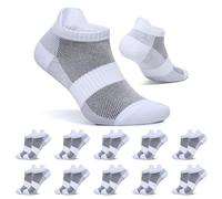 FALARY Chaussettes Basses Homme 43-46 Blanc Socquette Courtes Femme 10 Paires Chaussette de Sport Respirantes