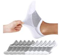 FALARY Chaussettes Basses Homme 43-46 Blanc Socquette Invisibles Femme 10 Paires Chaussette de Sport Respirantes