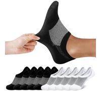 FALARY Chaussettes Femme Invisibles Chaussette Basses Homme Noir Blanc 43-46 Socquette de Sport 10 Paires Respirantes