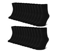FALARY Chaussettes Homme Noir 43-46 Chaussette Femme de Sport 12 Paires Coton Respirantes, Style Classique, Business Casual